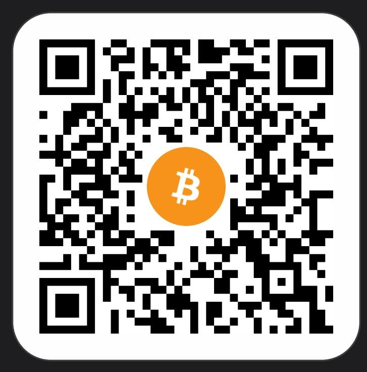 Bitcoin donation QR code
